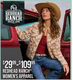 Cabela's REDHEAD RANCH WOMEN'S APPAREL offer