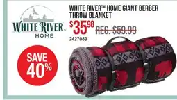 Cabela's WHITE RIVER TM HOME GIANT BERBER THROW BLANKET offer