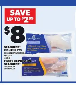 Independent Grocer SEAQUEST FISH FILLETS offer