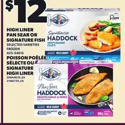 Independent Grocer HIGH LINER PAN SEAR OR SIGNATURE FISH offer