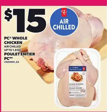 Independent Grocer PC WHOLE CHICKEN, UP TO offer