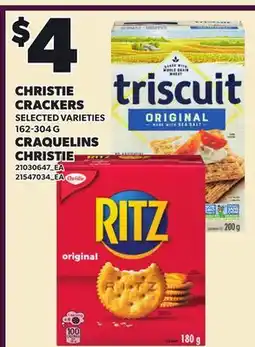 Independent Grocer CHRISTIE CRACKERS offer
