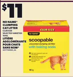 Independent Grocer NO NAME CLUMPING CAT LITTER offer
