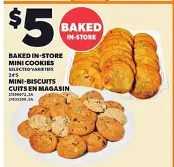 Independent Grocer BAKED IN-STORE MINI COOKIES, 24'S offer