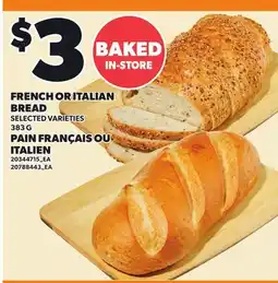 Independent Grocer FRENCH OR ITALIAN BREAD offer