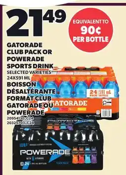 Independent Grocer GATORADE CLUB PACK OR POWERADE SPORTS DRINK offer