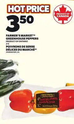Independent Grocer FARMER'S MARKET GREENHOUSE PEPPERS, 3'S offer