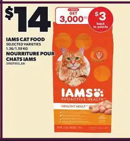 Independent Grocer IAMS CAT FOOD, 1.36/1 offer