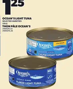 Independent Grocer OCEAN'S LIGHT TUNA offer