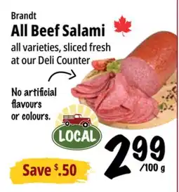 Farm Boy Brandt All Beef Salami offer