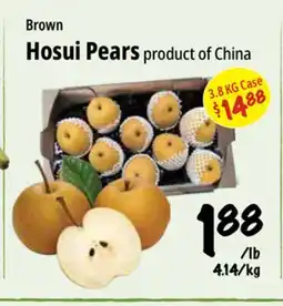 Farm Boy Brown Hosui Pears offer