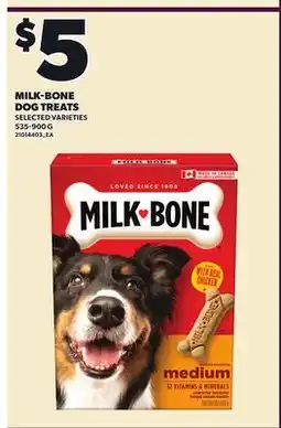 Loblaws MILK-BONE DOG TREATS offer