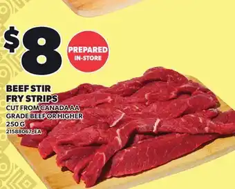 Loblaws BEEF STIR FRY STRIPS offer