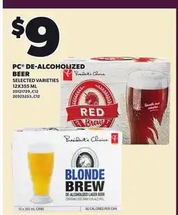 Loblaws PC DE-ALCOHOLIZED BEER, PC offer