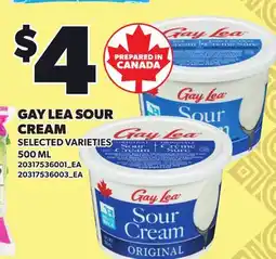 Loblaws GAY LEA SOUR CREAM offer