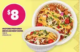 Loblaws INSTORE PREPARED MEXICAN BEEF BOWL offer