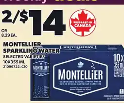 Loblaws MONTELLIER SPARKLING WATER offer