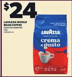 Loblaws LAVAZZA WHOLE BEAN COFFEE offer