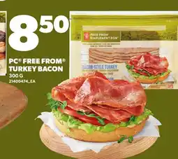 Loblaws PC FREE FROM TURKEY BACON offer