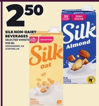 Loblaws SILK NON-DAIRY BEVERAGES offer