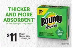 Loblaws BOUNTY NAPKIN, 400'S offer