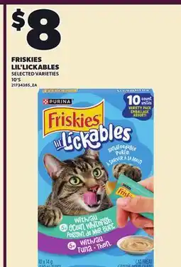 Loblaws FRISKIES LIL'LICKABLES, 10'S offer
