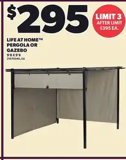 Loblaws LIFE AT HOME PERGOLA OR GAZEBO, 9'8 X 9'8 offer