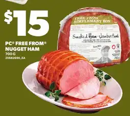 Loblaws PC FREE FROM NUGGET HAM offer