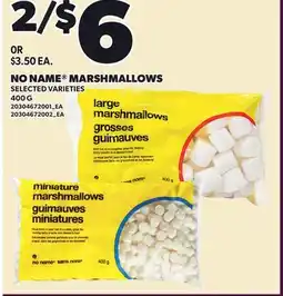 Loblaws NO NAME MARSHMALLOWS offer
