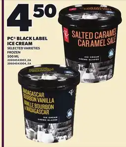 Loblaws PC BLACK LABEL ICE CREAM offer
