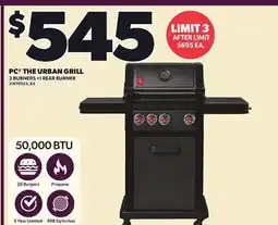 Loblaws PC THE URBAN GRILL, 3 BURNERS +1 REAR BURNER offer