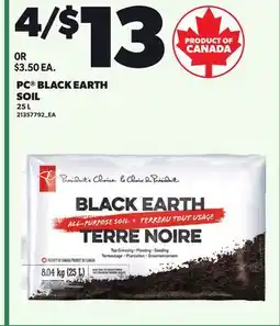 Loblaws PC BLACK EARTH SOIL offer