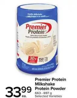 Metro PREMIER PROTEIN MILKSHAKE PROTEIN POWDER offer