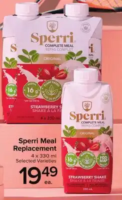 Metro SPERRI MEAL REPLACEMENT offer