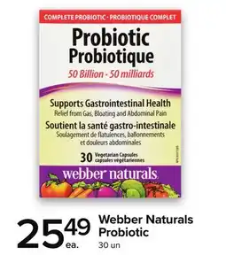 Metro WEBBER NATURALS PROBIOTIC offer