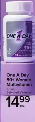 Metro ONE A DAY 50 + WOMEN MULTIVITAMIN offer