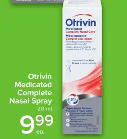 Metro OTRIVIN MEDICATED COMPLETE NASAL SPRAY offer