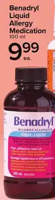 Metro BENADRYL LIQUID ALLERGY MEDICATION offer
