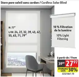 Sushi Shop Cordless Solar Blind offer