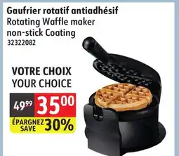 Sushi Shop Rotating Waffle maker non-stick Coating offer
