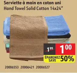 Sushi Shop Hand Towel Solid Cotton 14x24 offer