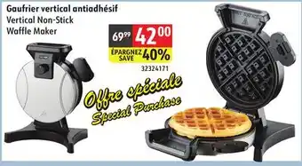 Sushi Shop Vertical Non-Stick Waffle Maker offer