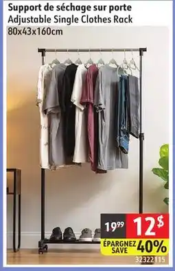 Sushi Shop Adjustable Single Clothes Rack offer