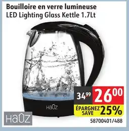Sushi Shop LED Lighting Glass Kettle 1.7Lt offer