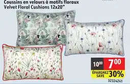 Sushi Shop Velvet Floral Cushions 12x20 offer