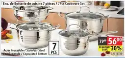 Sushi Shop 7Pcs Cookware Set Stainless Steel, Capsulated Bottom offer