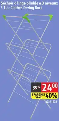 Sushi Shop 3 Tier Clothes Drying Rack offer