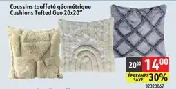 Sushi Shop Cushions Tufted Geo 20x20 offer