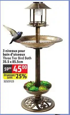Sushi Shop Three Tier Bird Bath offer