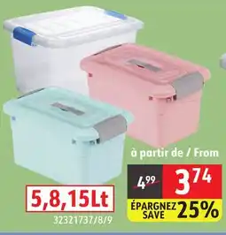 Sushi Shop WIDE SELECTION OF STORAGE BIN WITH LID AND LATCHING BUCKLES offer